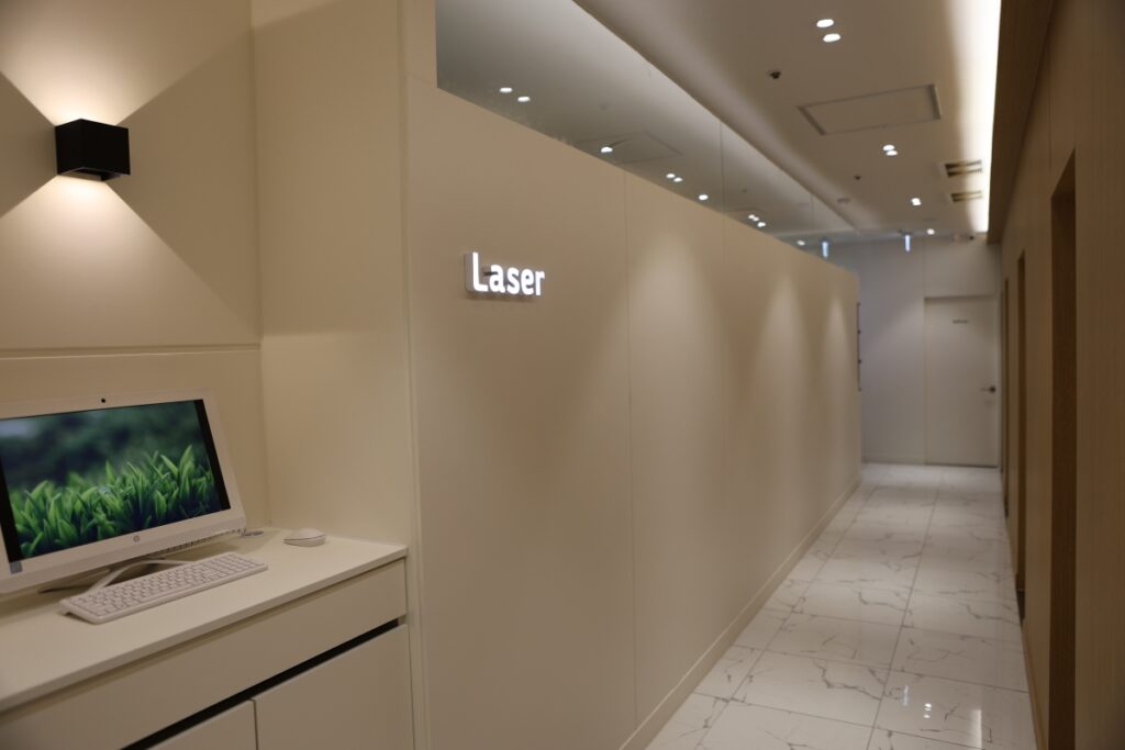 피부과 진료 중 시술 전후 사진과 치료 파라미터를 체계적으로 기록하는 컴퓨터 차팅 스테이션